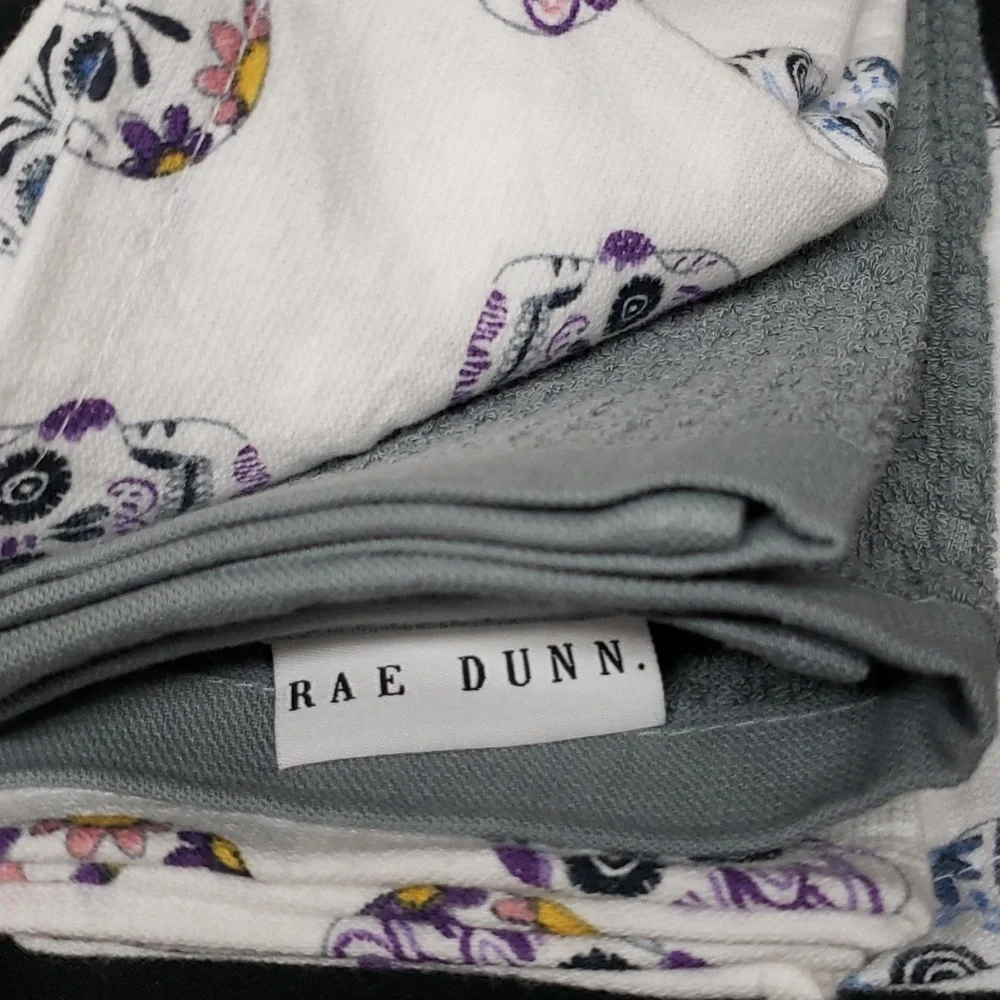 Rae Dunn Sugar Skull 3-piece Kitchen Towels Set